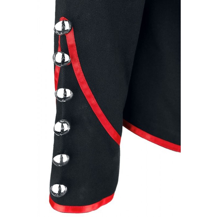 1-2-700x700-1.jpg Men Military Jacket Steampunk Red Parade Marching Drummer Jacket – Next Kilt