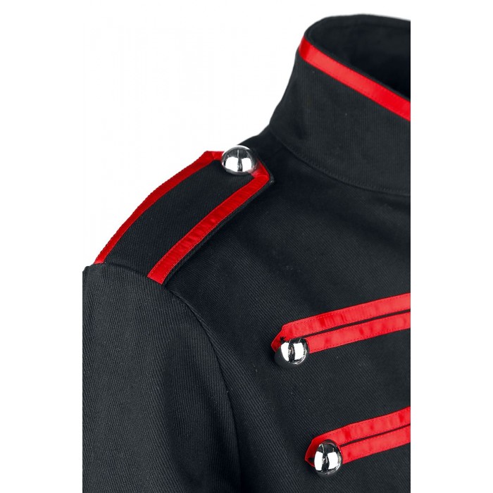 1-4-700x700-1.jpg Men Military Jacket Steampunk Red Parade Marching Drummer Jacket – Next Kilt