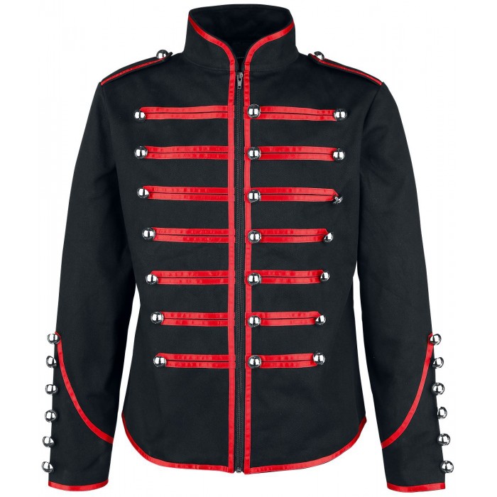 1-6-700x700-1.jpg Men Military Jacket Steampunk Red Parade Marching Drummer Jacket – Next Kilt