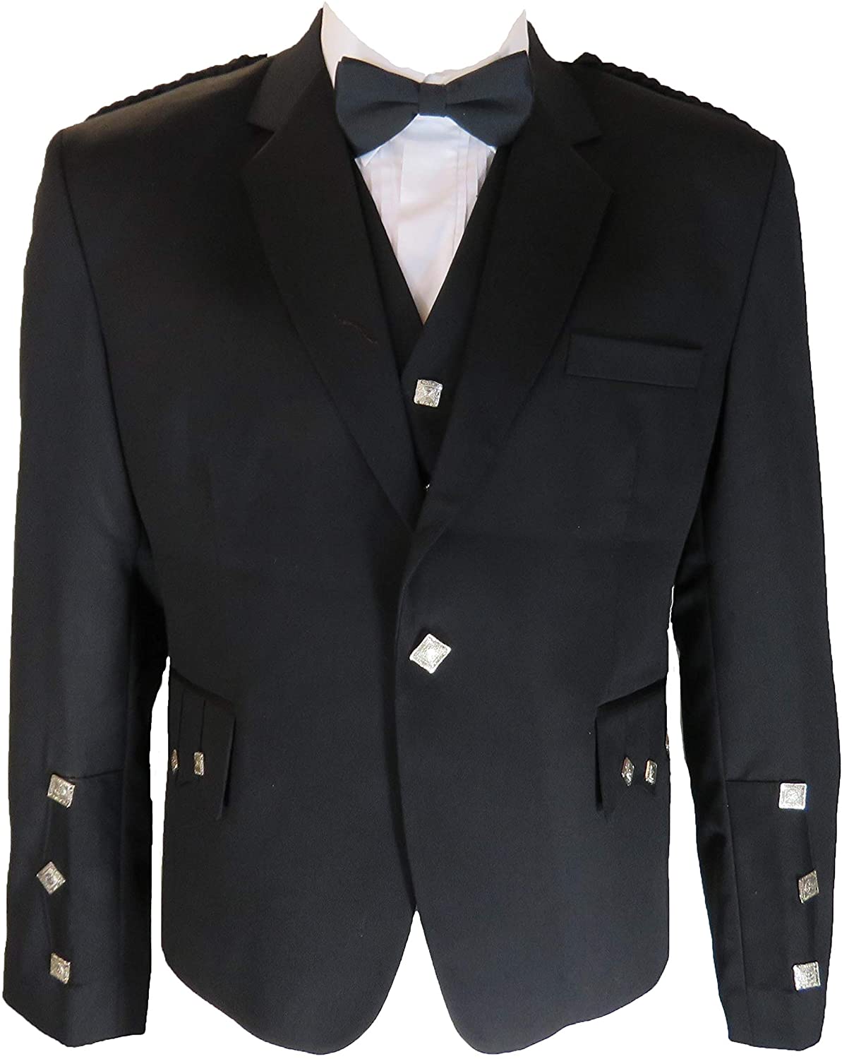 71KqiyaPlVL._AC_UL1500_.jpg Men's Black Kilts Argyll Jacket and Vest – Next Kilt