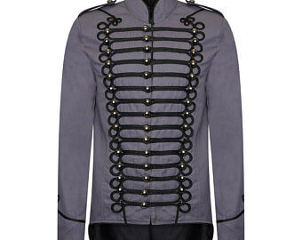 A1.jpg Men's Gothic Tailcoat Parade Jacket Marching Band Drummer Costume – Next Kilt