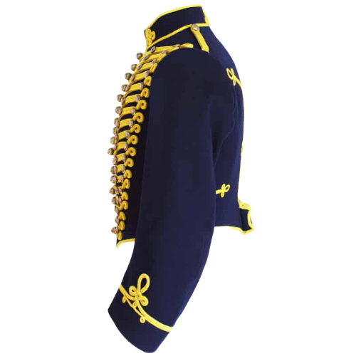 Gloucestershire_Hussars_Tunic_04-removebg-preview.png GLOUCESTERSHIRE Napoleonic HUSSARS UNIFORM Tunic Jacket – Next Kilt