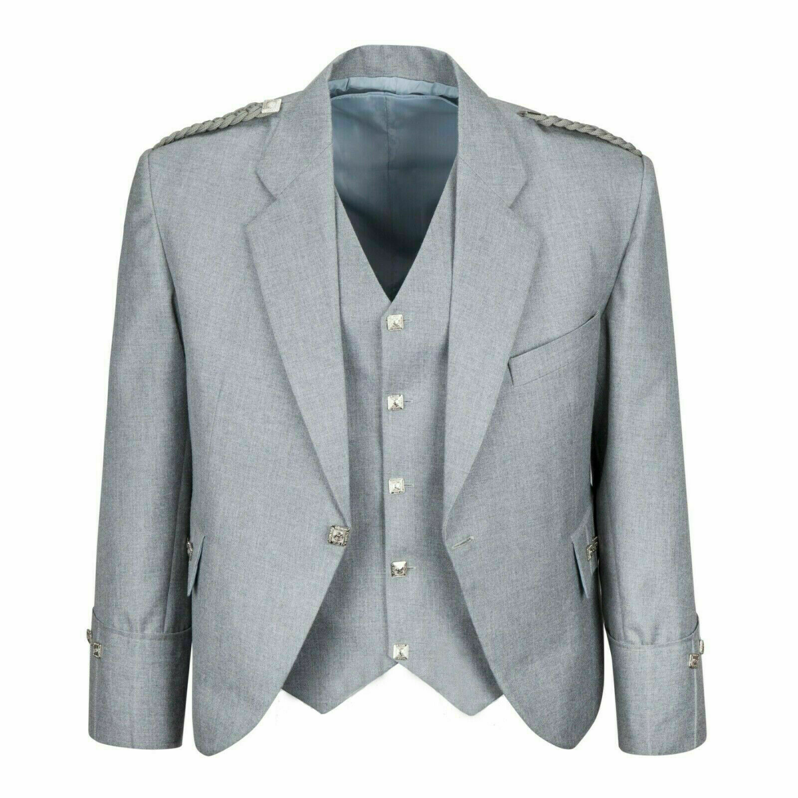 Grey-Pipe-Band-Scottish-Argyle-kilt-Jacket-WaistcoatVest.jpg Grey Pipe Band Scottish Argyle kilt Jacket & Waistcoat/Vest – Next Kilt