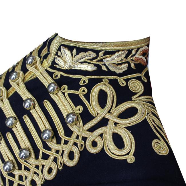 Jacket-788.jpg Hussars Military Dolman Gilt Braid Collar and Aiguillette – Next Kilt