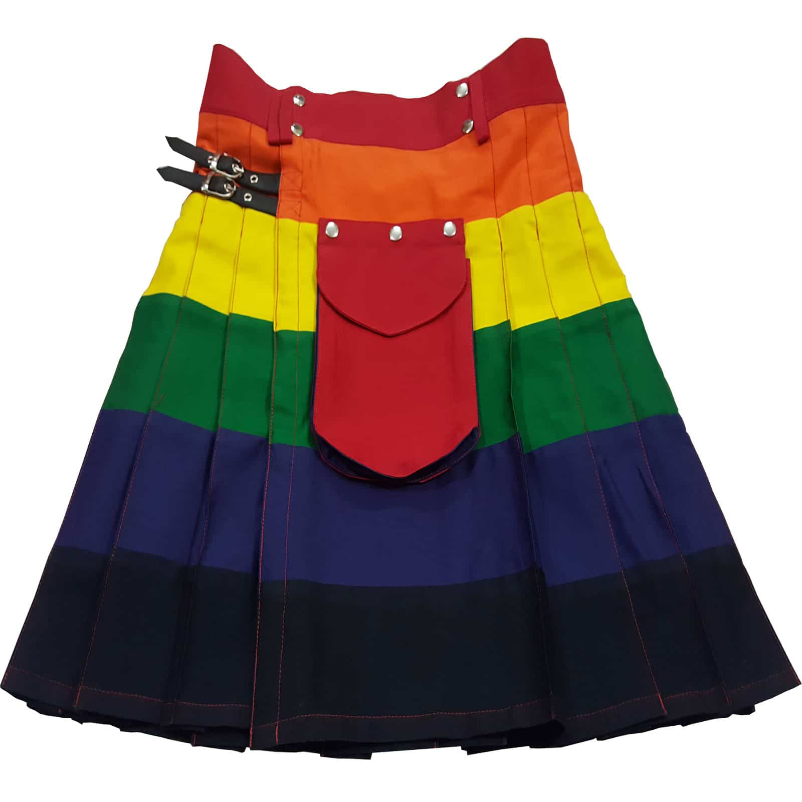 LGB-Rainbow-Kilt-Front.jpg LGB Gay Pride Rainbow kilt for Men (Utility kilts Fashion) – Next Kilt