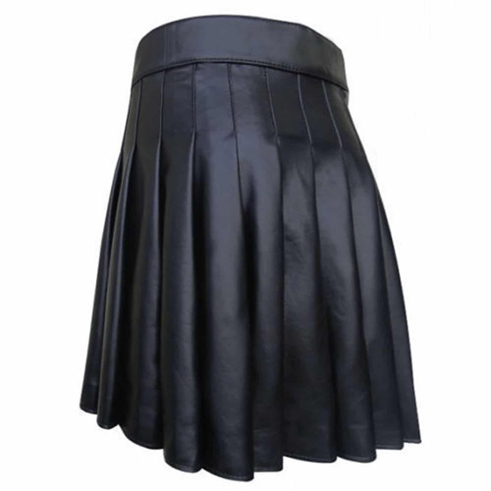 Side-Belted-Leather-Kilt2.jpg Men's New Side Belted Leather Kilt – Next Kilt