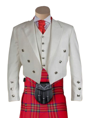 White-Prince-Charlie-Jacket-Waistcoat.png White Prince Charlie Jacket & Waistcoat – Next Kilt