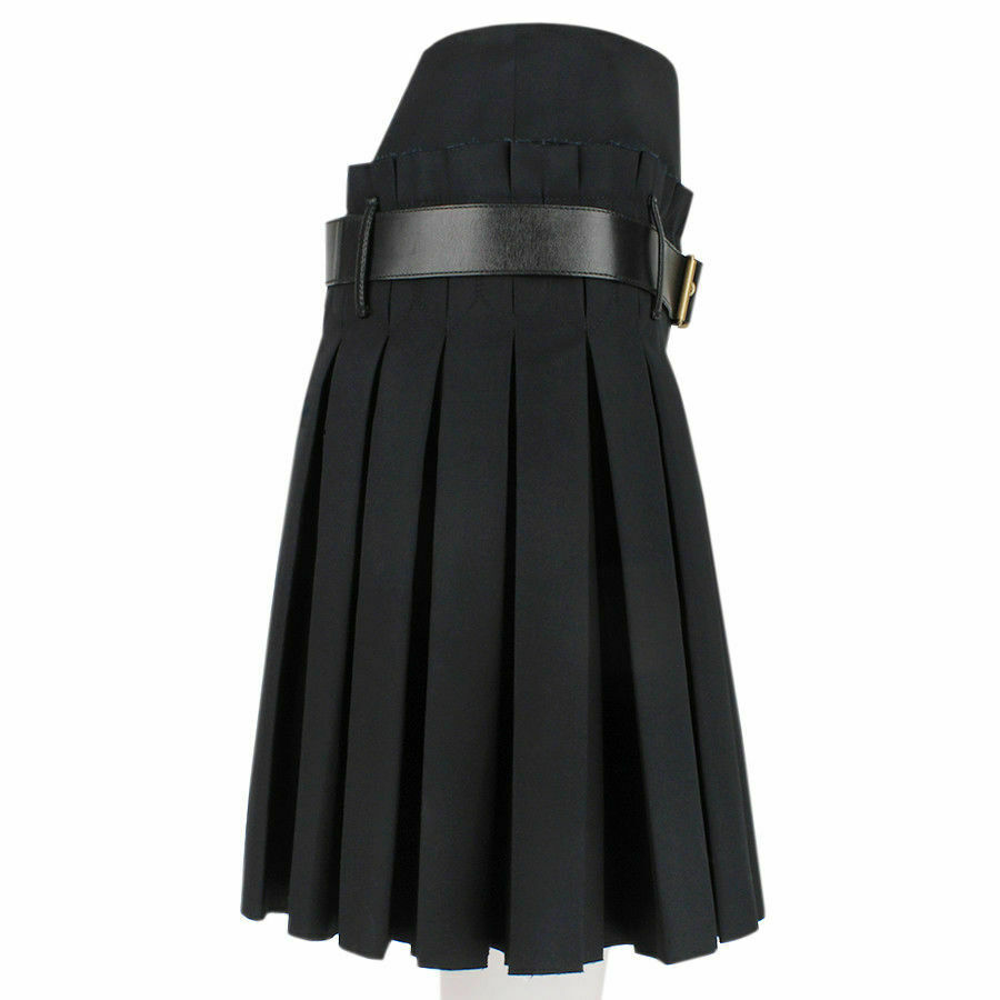 Women-Scottish-Luxurious-Black-Box-Pleated-Kilt-Skirt-4.jpg Women Scottish Luxurious Black Box Pleated Kilt Skirt – Next Kilt