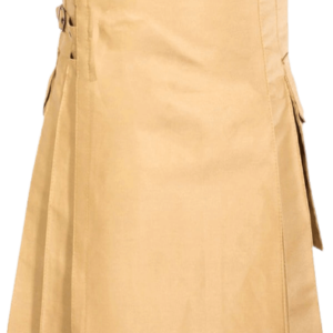 KHAKI UTILITY KILT MANS FASHION