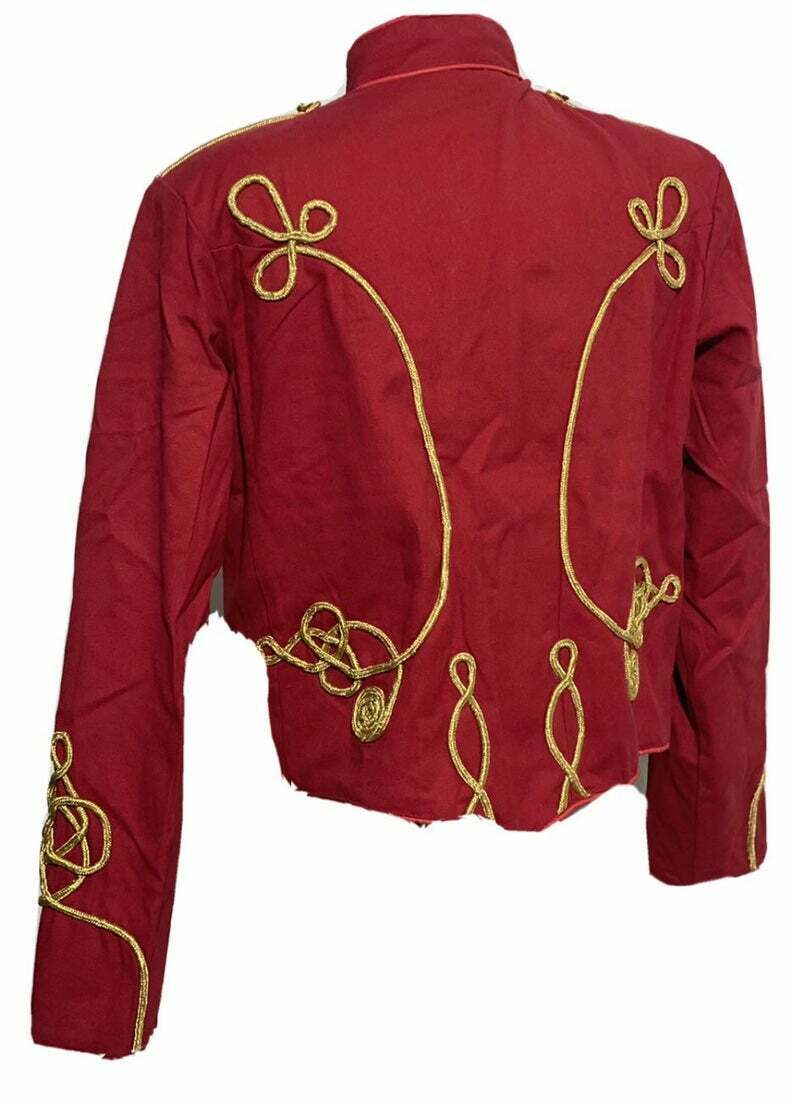 jacket-47.jpg Men Ceremonial Hussar Red Military Jacket with Gold Braiding – Next Kilt