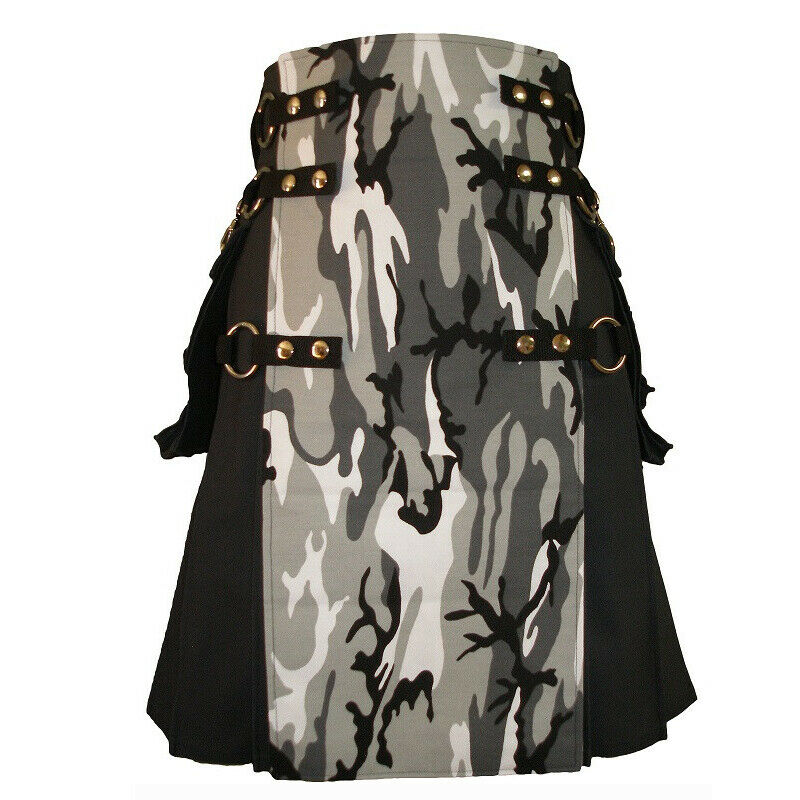 s-l1600-1-9.jpg Stylish Scottish Fashion Camouflage Kilt Tactical Black Urban Kilts – Next Kilt