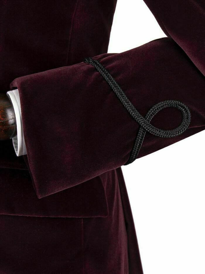 s-l1600-6-4.jpg Men's Maroon Vintage Velvet Smoking Jacket with Shawl Collar Dinner Jacket – Next Kilt