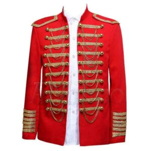 Military Uniform Hussar Jacket Artillery Stage Drummer