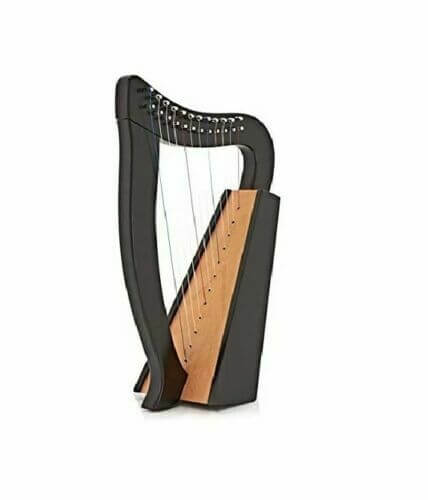 s-l500-4.jpg 12 String Black Celtic Harp, Rosewood Irish Engraved Harp and Free Black Bag – Next Kilt