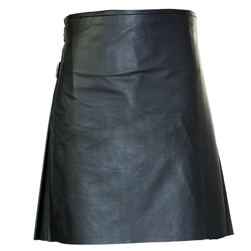 traditional-black-leather-kilt.jpg Traditional Leather Kilt – Next Kilt