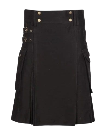 BLACK UTILITY KILTS
