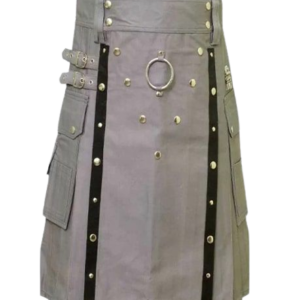 MODERN GREY UTILITY KILT